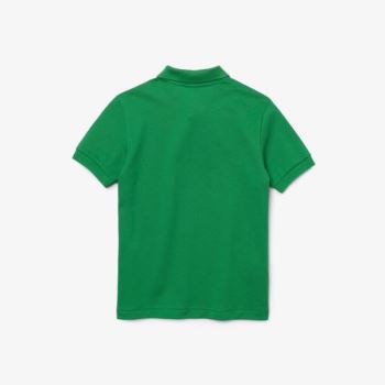 Lacoste Petit Piqué Polo Dětské - Polo Zelene | CZ-Qs0WPQ